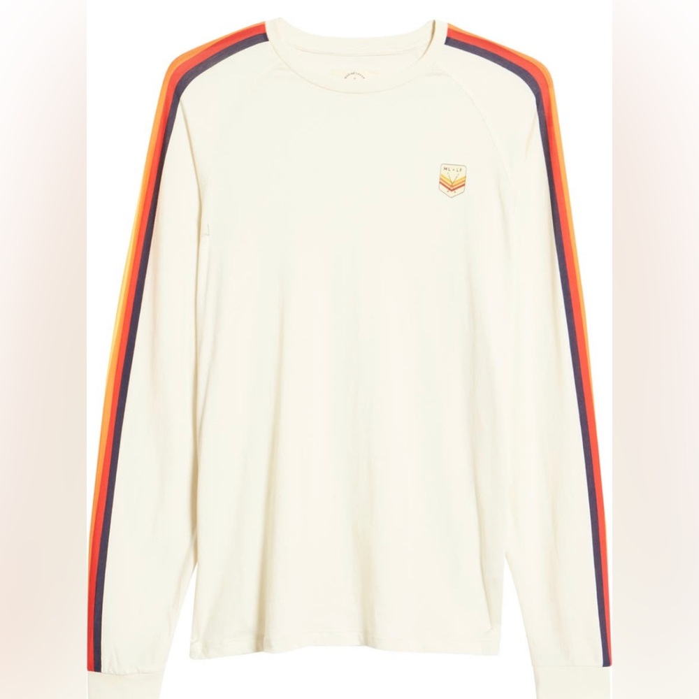 Marine Layer Men’s Small Raglan Stripe long sleeve shirt